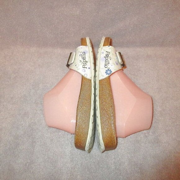 Birkenstock Papillio Madrid Sandals Size 9 Floral Leather Slip On Slide Comfort - Picture 8 of 14